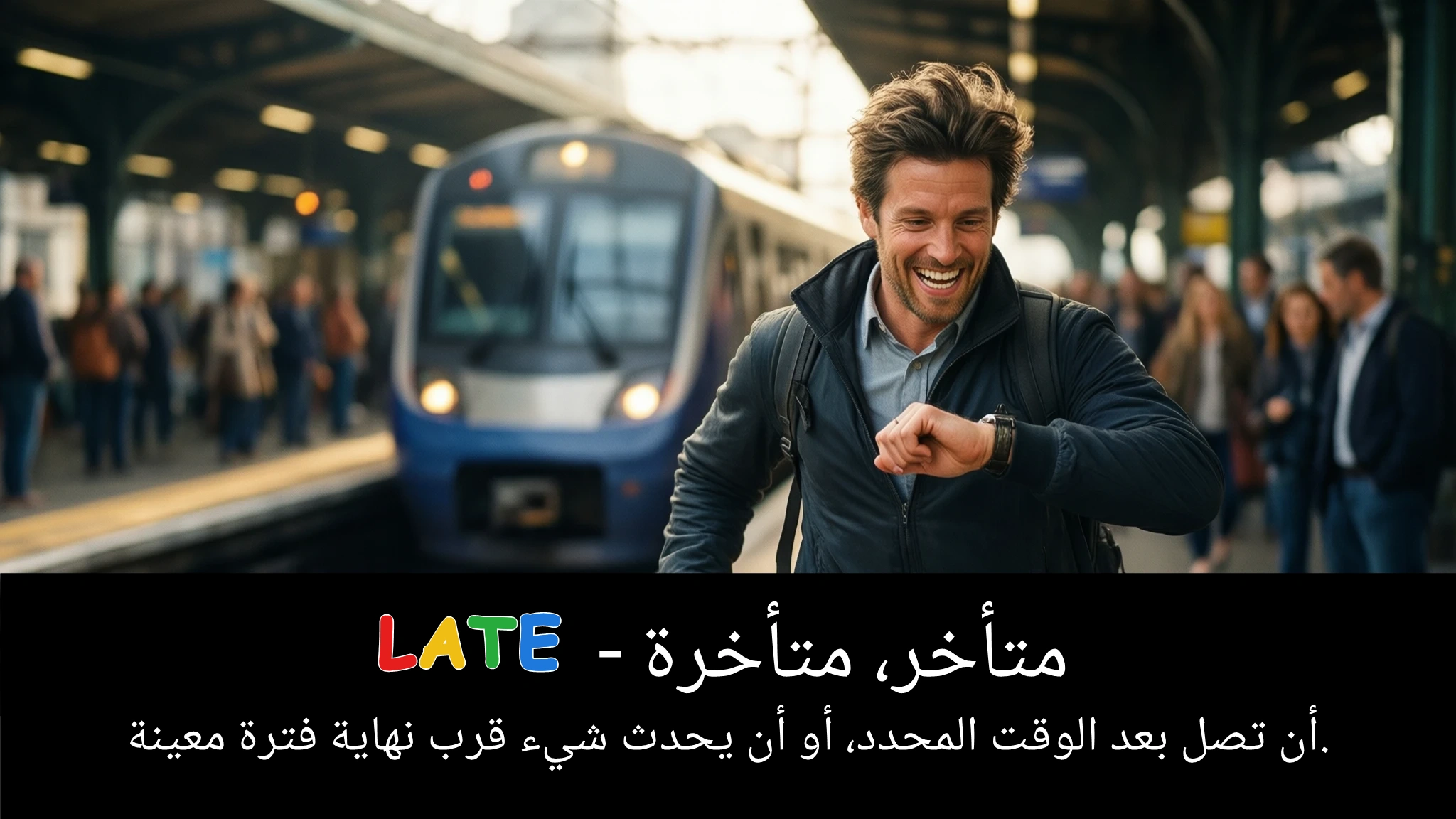 Arabic Illustration for late